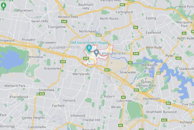 Parramatta Map Area